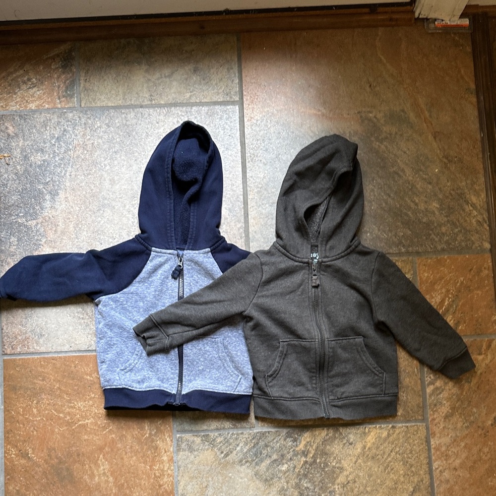 Two Cat & Jack hoodies - size 18 months